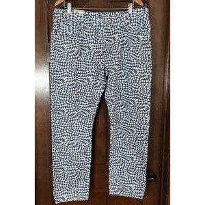 Levi's NWT Middy Straight Checked Denim Irregular High Rise Women 38 x 29